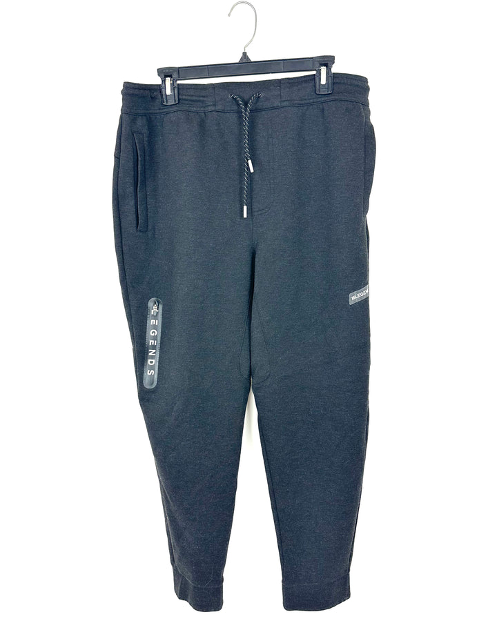 MENS Legends Heathered Black Joggers - Extra Large