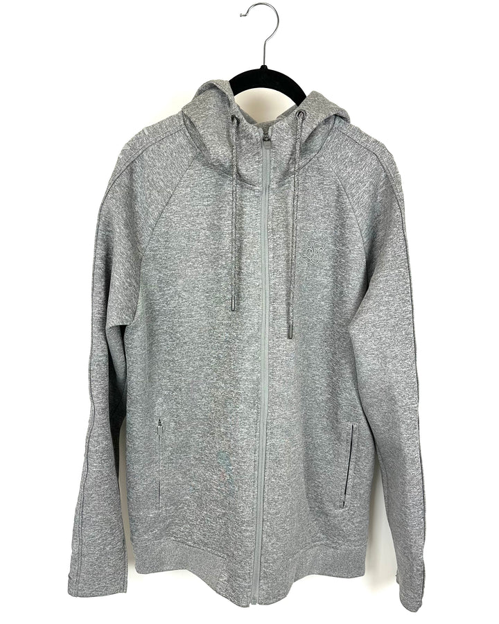 MENS SikSilk Grey Zip Up Jacket - Extra Large