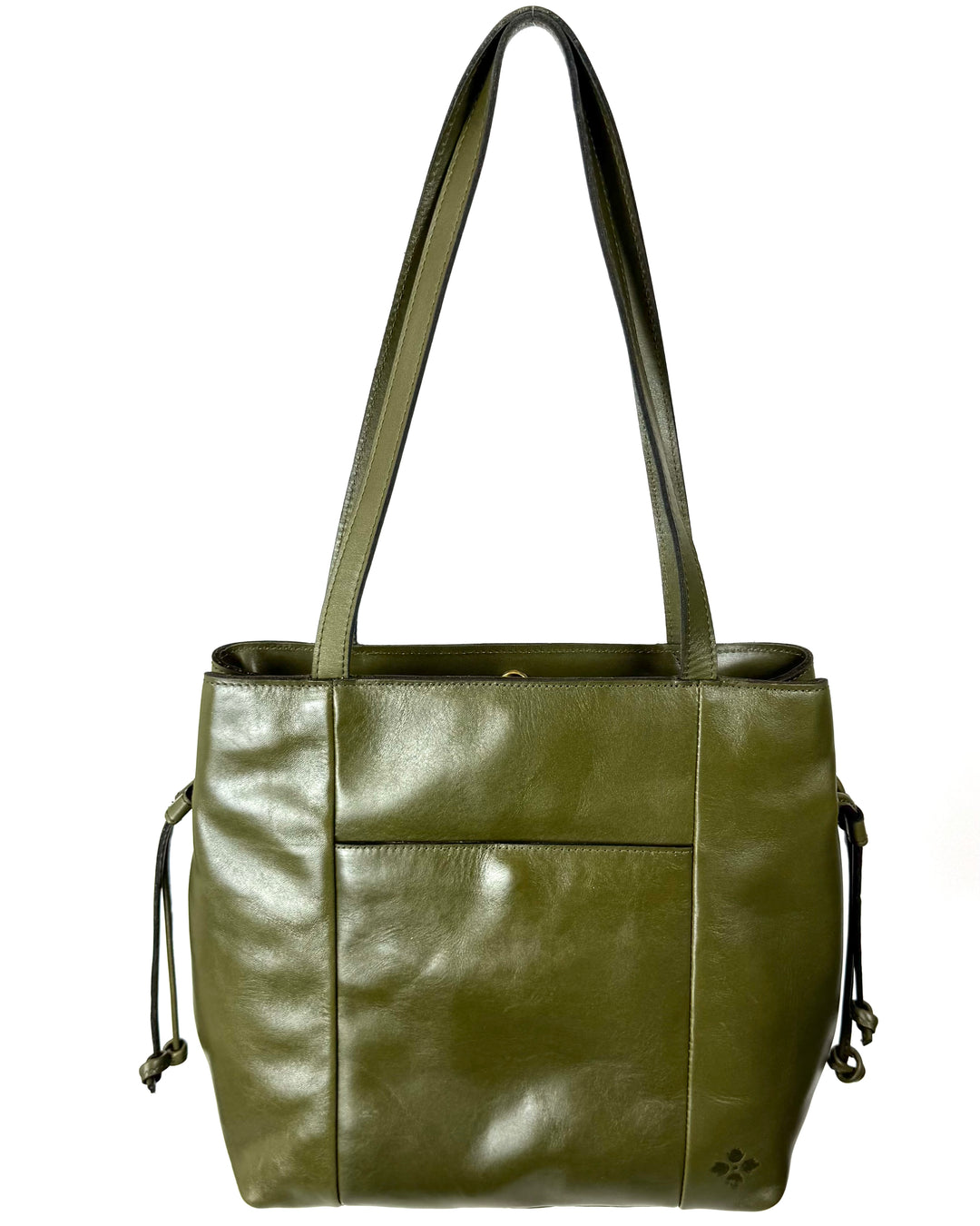 Olive Green Leather Shoulder Bag