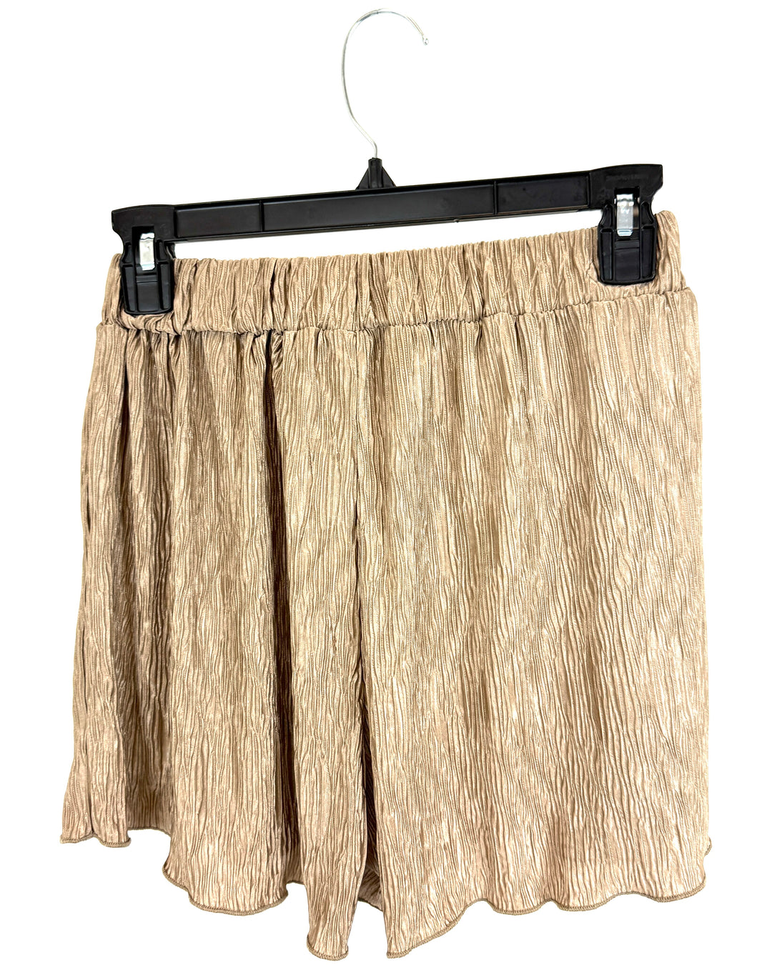 Brown Textured Shorts - Small