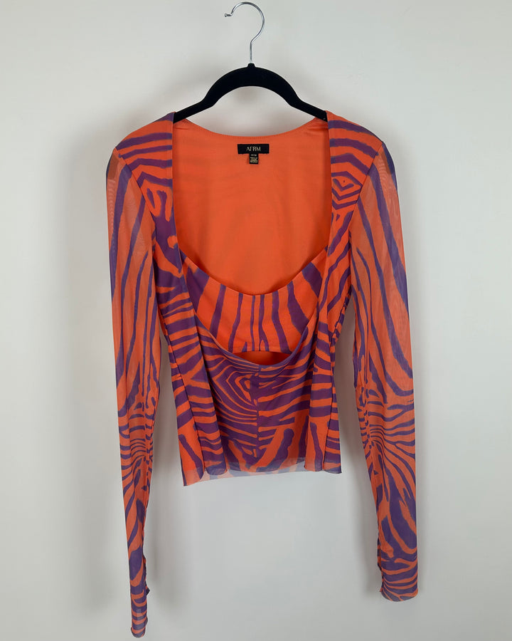 AFRM Orange And Purple Top - Medium