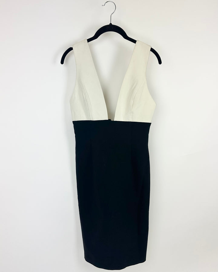 Alice + Olivia Black And White Dress - Size 4