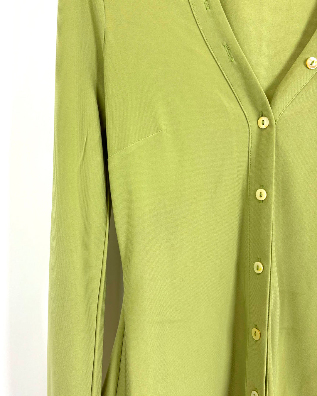 Song Of Style Bright Olive Green Top - Extra Small