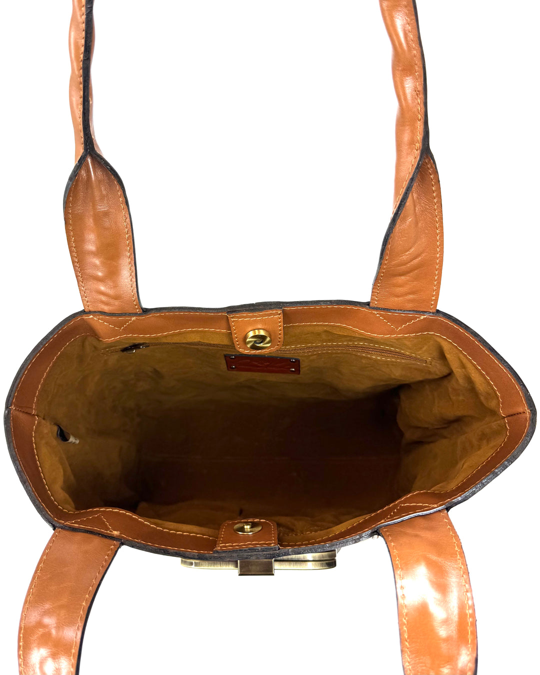 Brown Leather Tote Bag