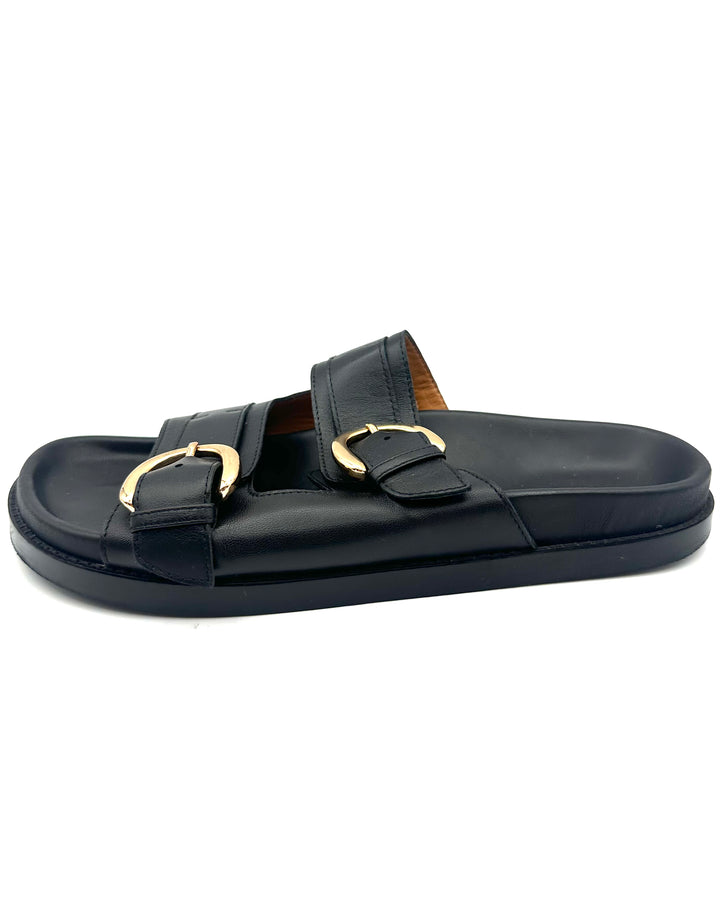 Souliers x Sezane Black Sandals - Size 9