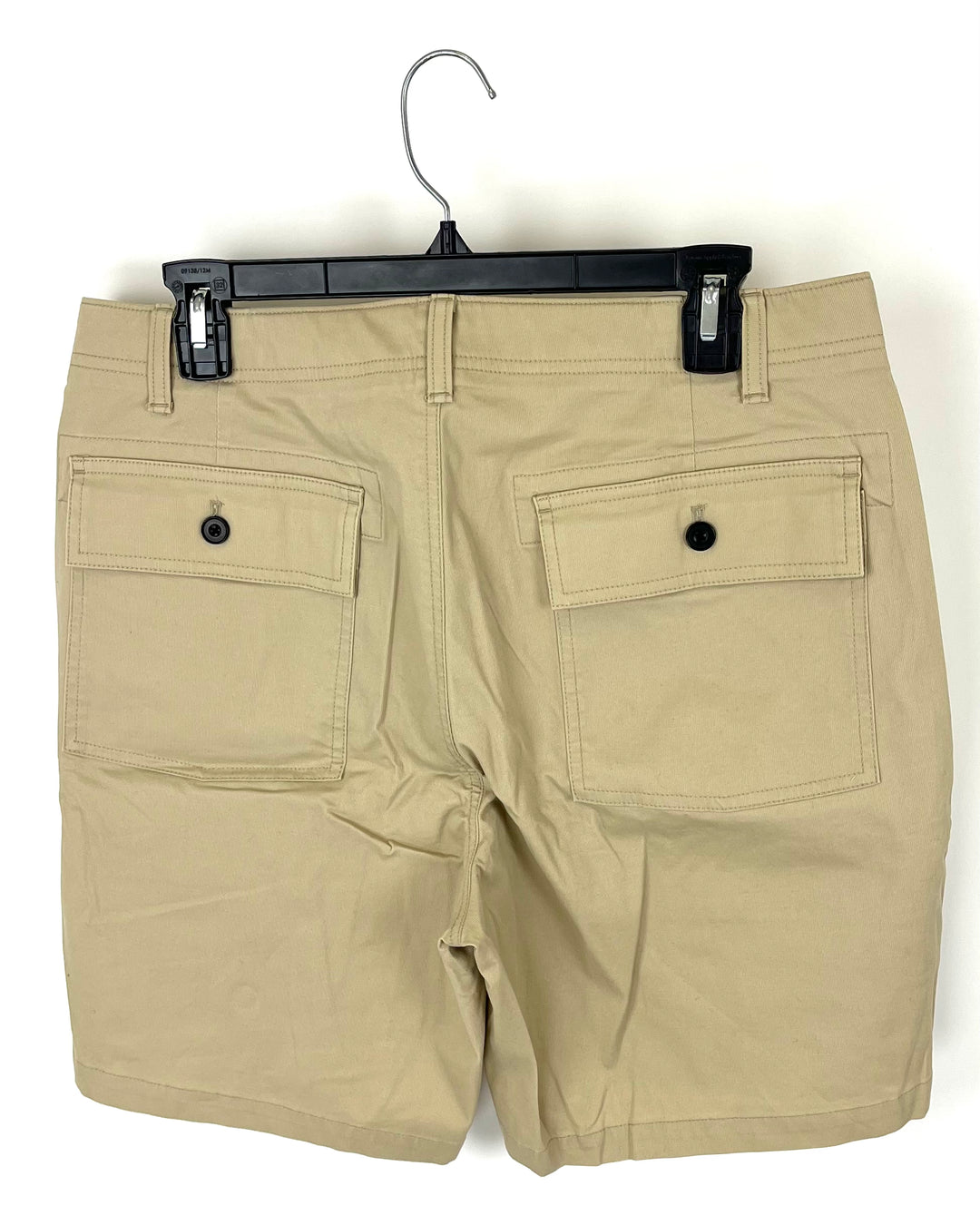 MENS Light Khaki Shorts - 32 Waist - 5" and 7" Inseam