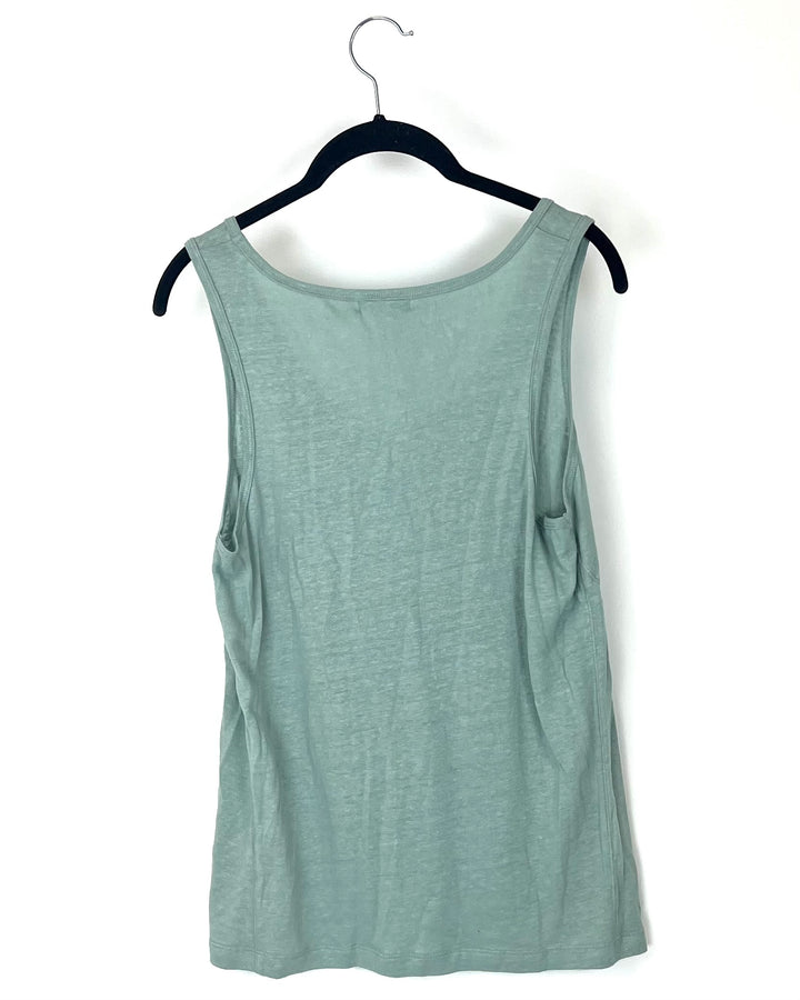 Sea-foam Green Flowy Tank - Small