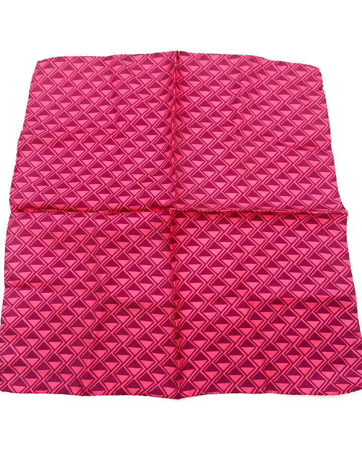 MENS Pink and Magenta Diamond Pocket Square