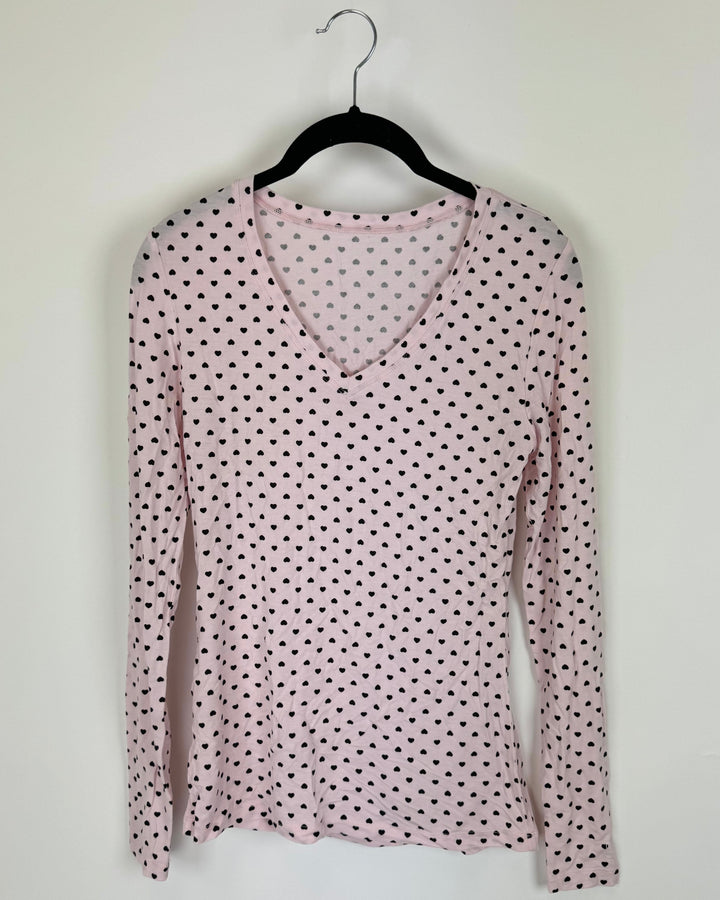 Pink Long Sleeve Pajama Top - Size 4/6