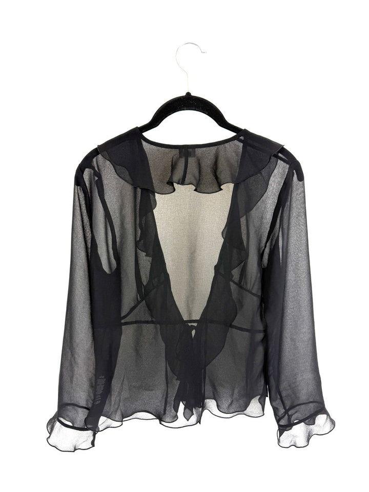 Wilfred Black Sheer Top - Extra Small