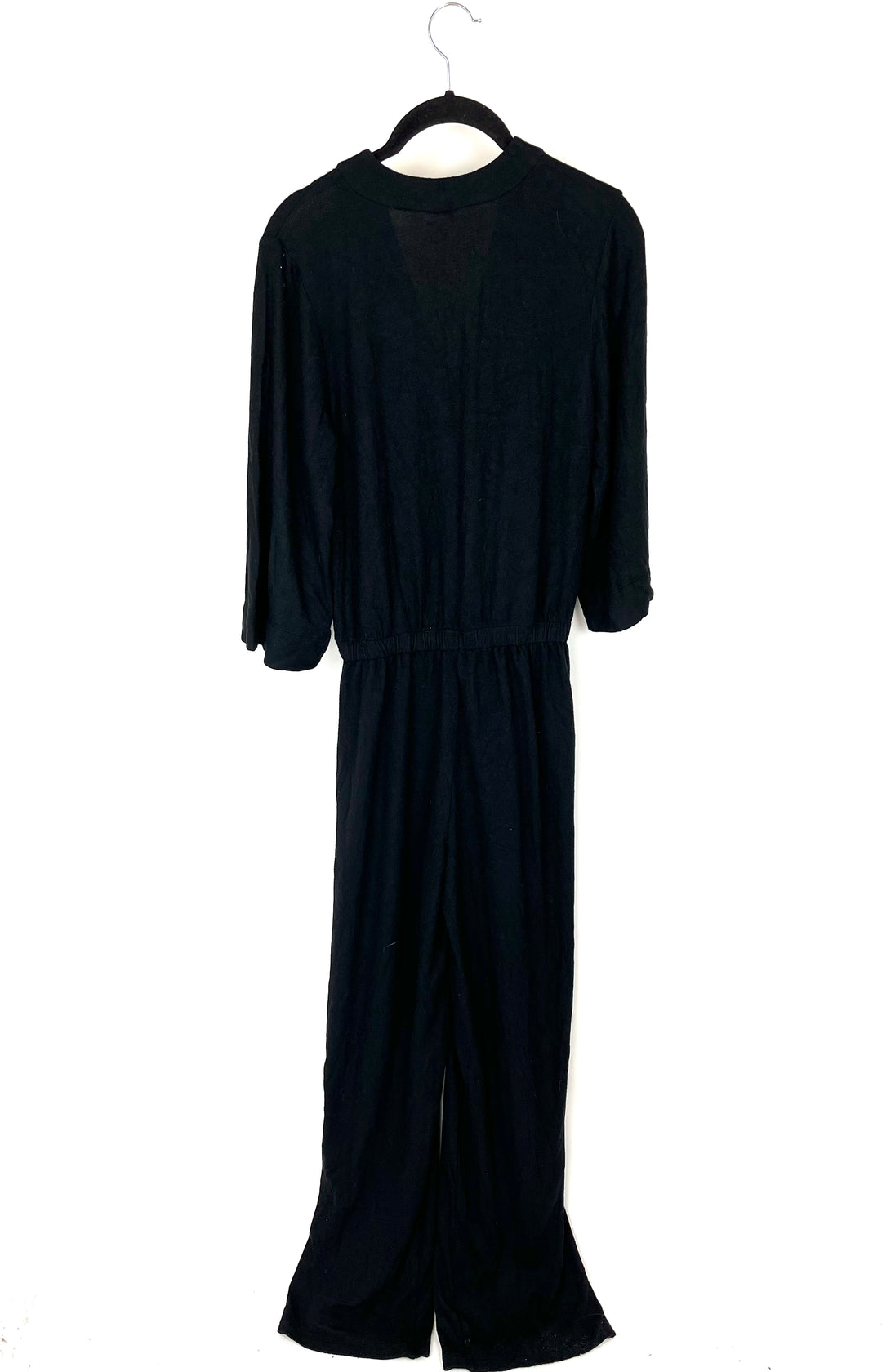 Black V- Neck Jumpsuit - Size 4/6