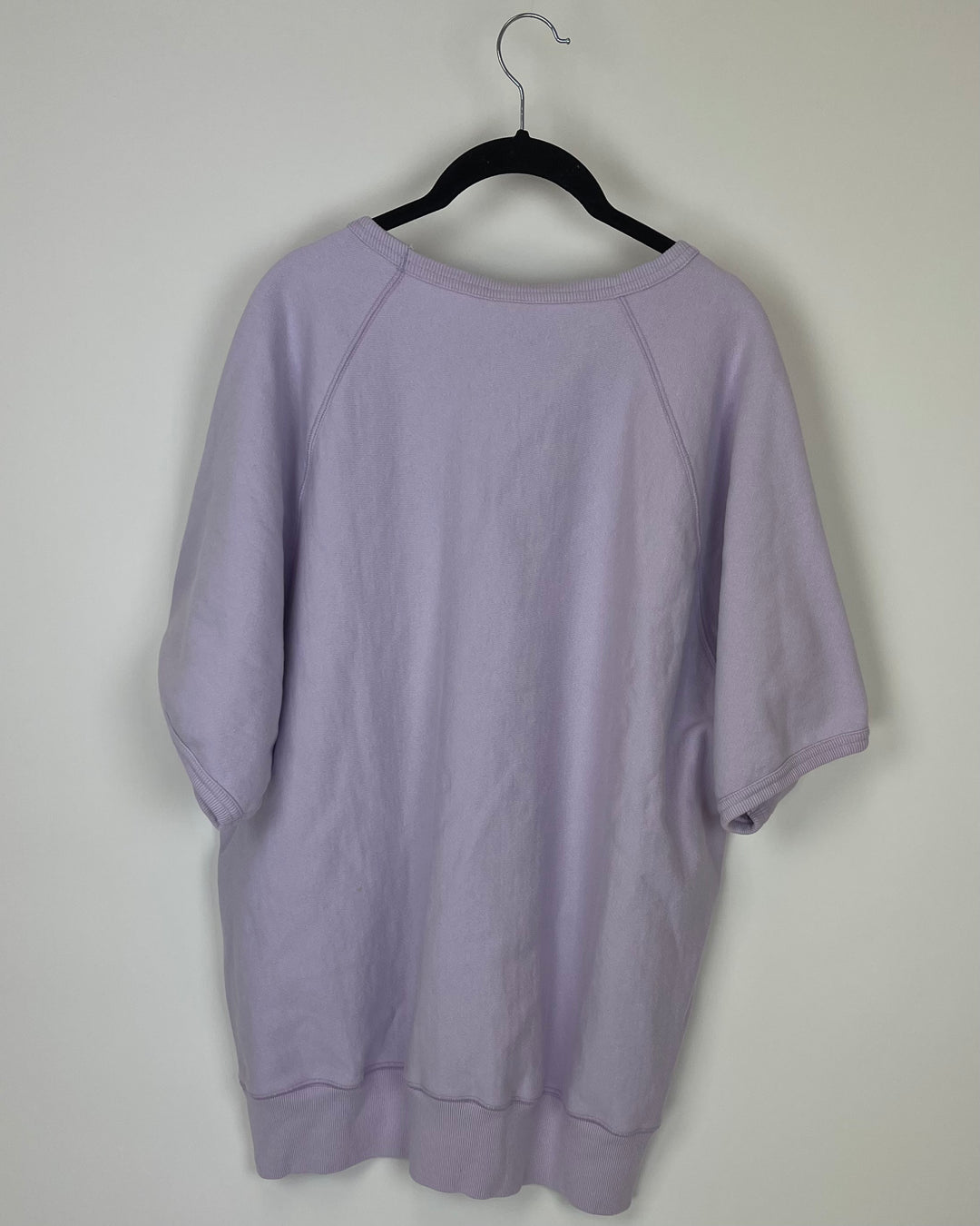 MENS Lavender Oversized Short Sleeve Sweatshirt - Medium