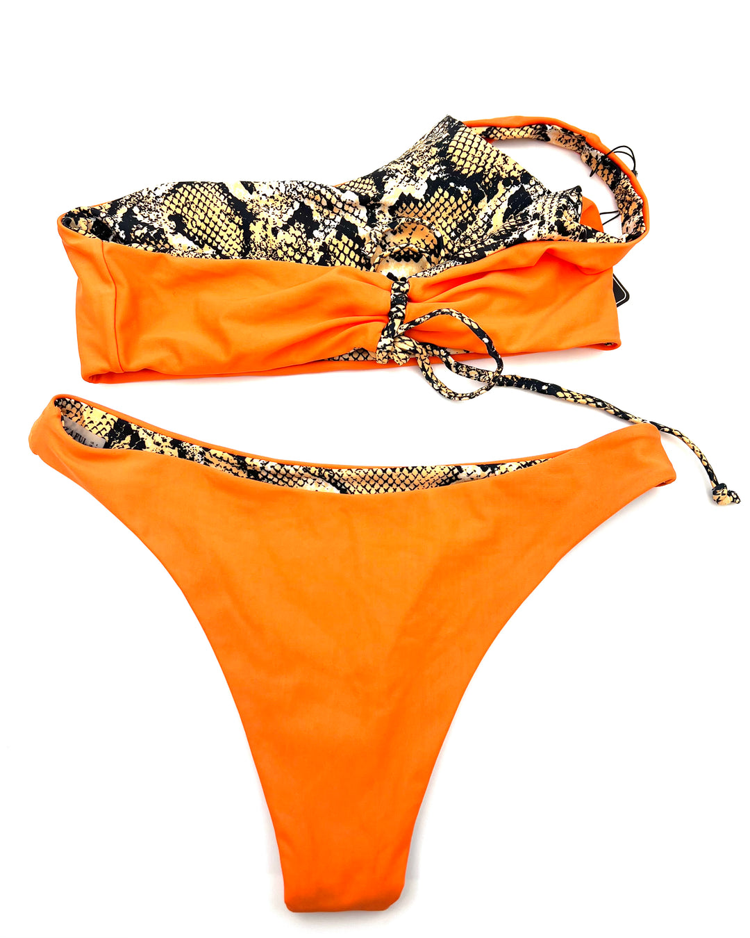 Reversible Animal Print Bikini Set - Size 6