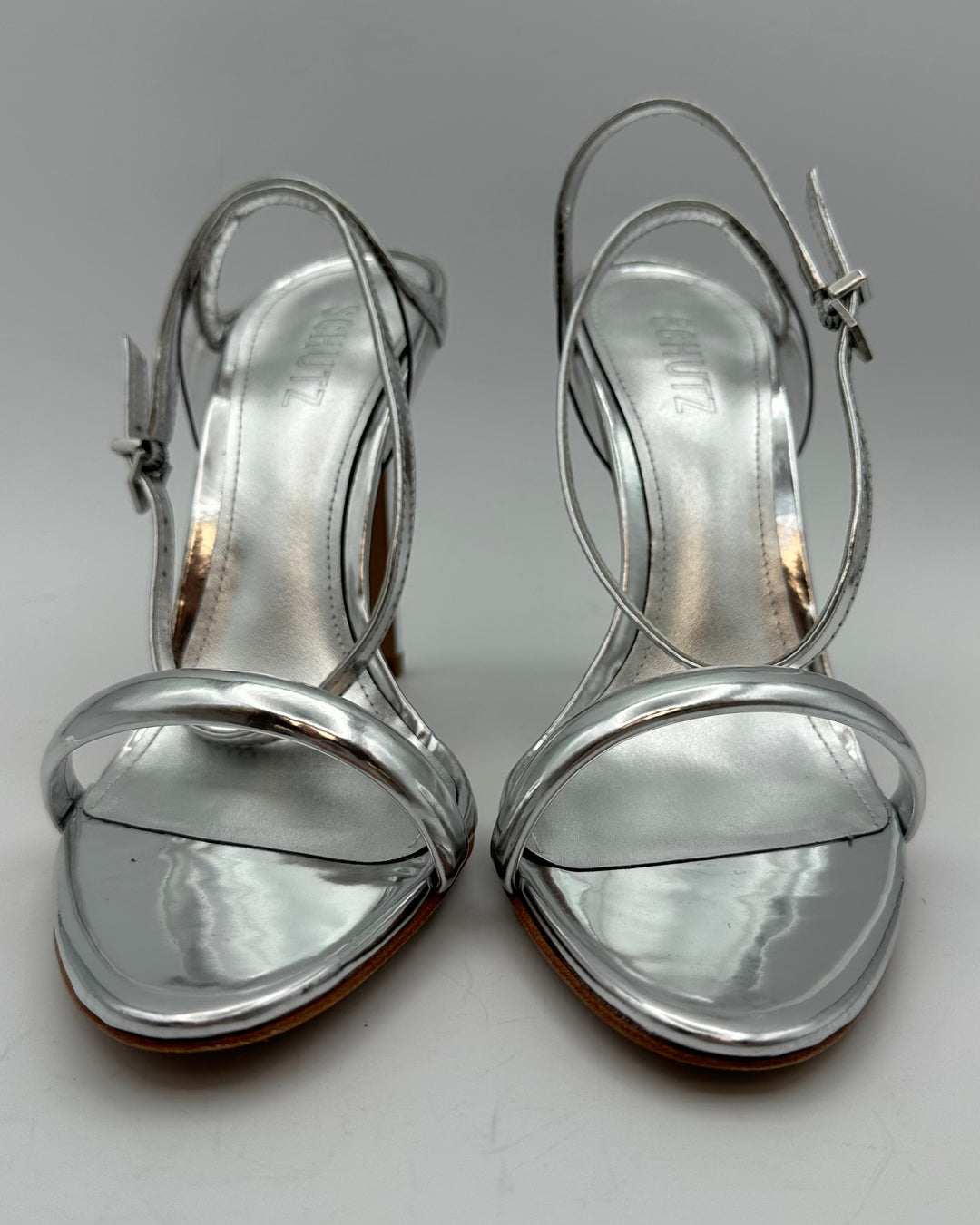 Schutz Silver Heels - Size 8