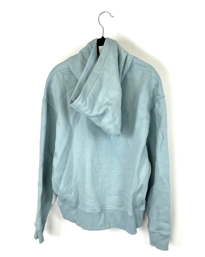 Blue Fleece Lined Hoodie - Small