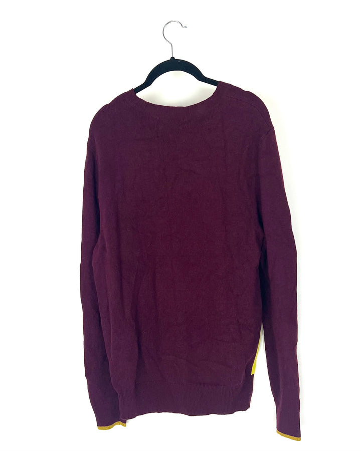 Unisex Maroon Golfer Sweater - Mens Medium / Womens Large