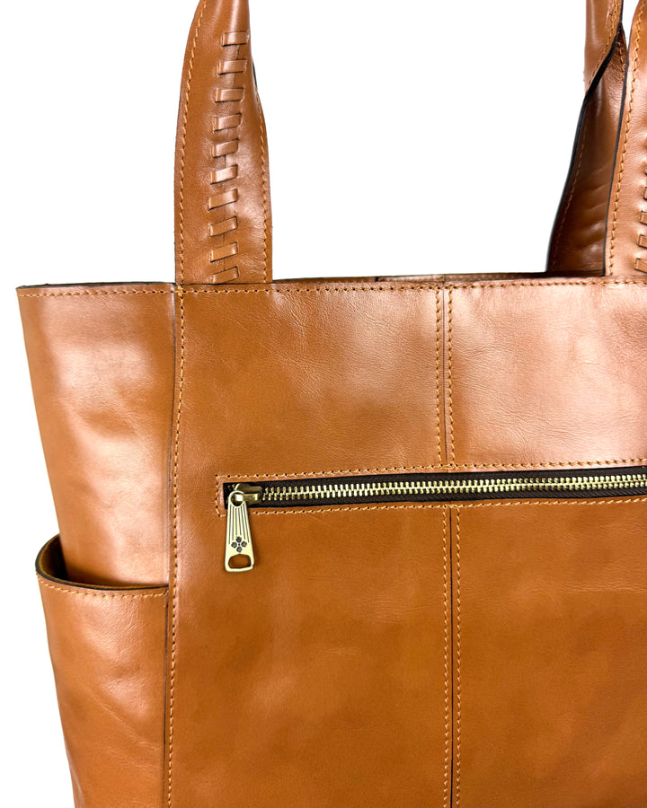 Brown Leather Tote Bag