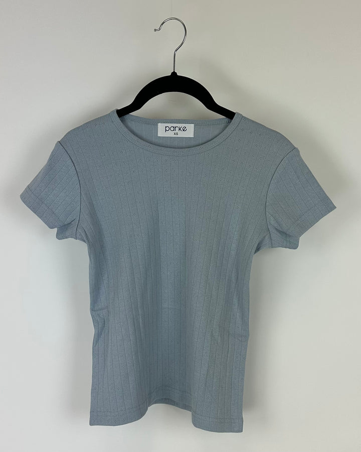 Light Blue Baby Tee - Extra Small, Small and Large