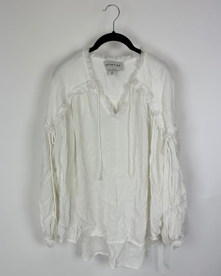 Munthe White Blouse - Size 6/8