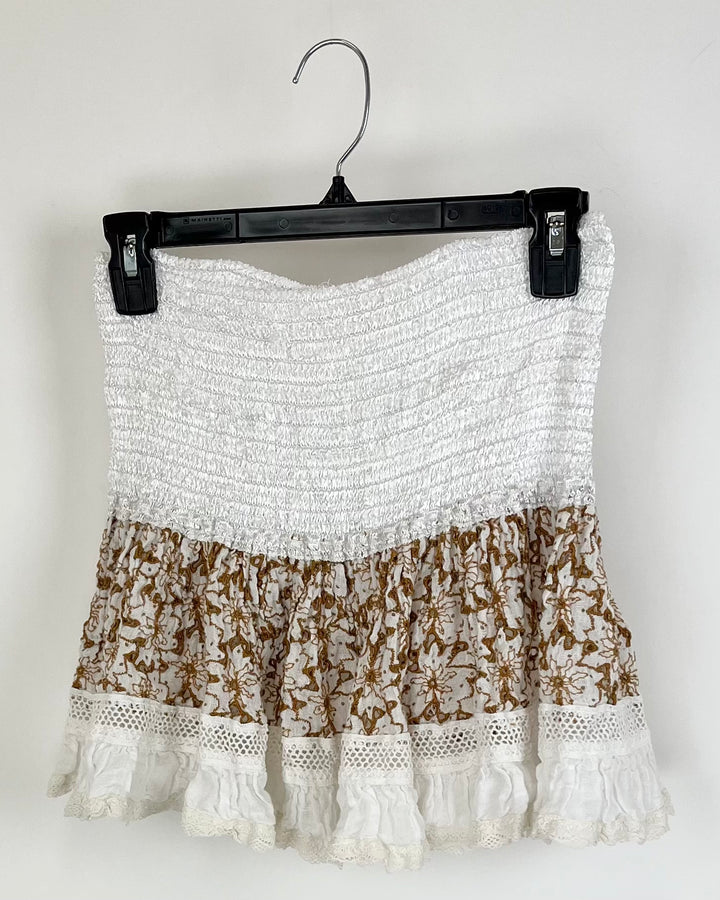 Sunday Tropez Eyelet Mini Skirt - Size 6