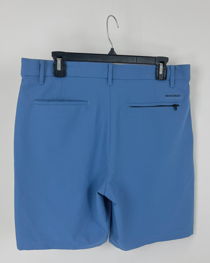 MENS Muted Blue Golf Shorts - Size 32