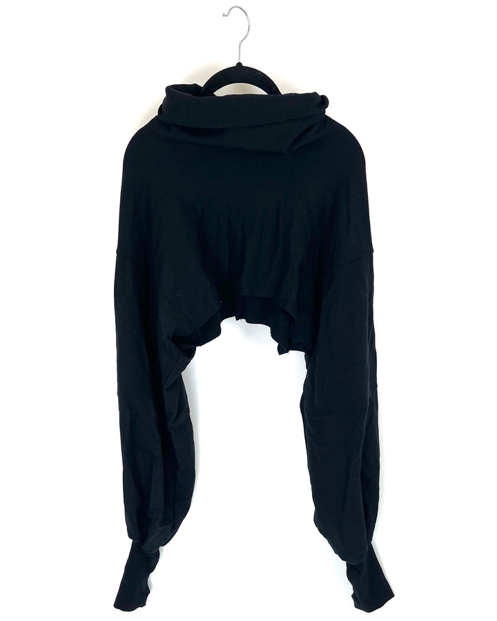 Amihan Black Cropped Sweatshirt - Medium