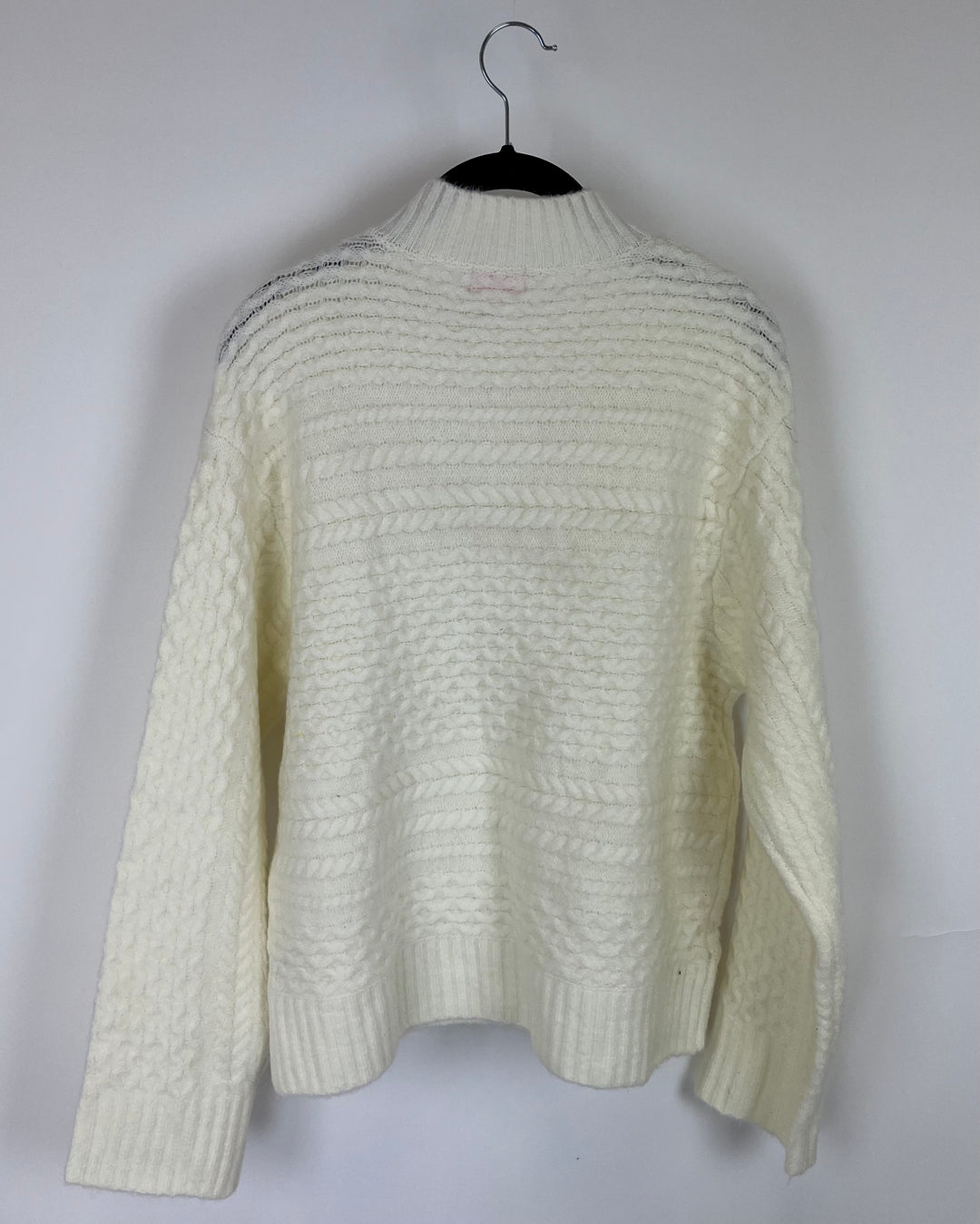 Pink Lily Cream Sweater - Medium