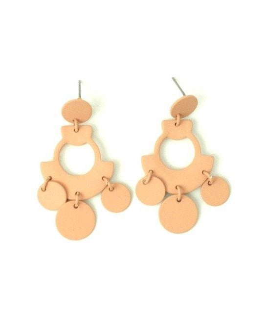 Matte Pink Earrings