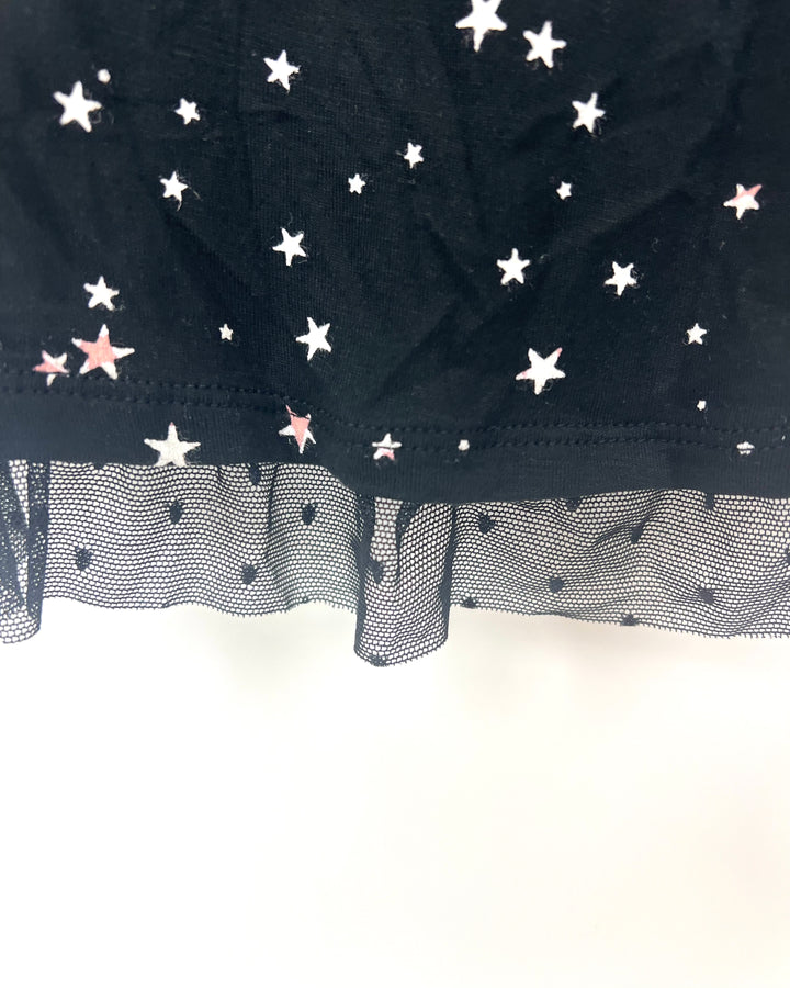 Black Star Patterned Sleep Set - 1X