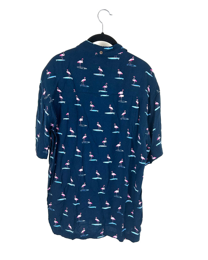 MENS Kenny Flowers Flamingo Shirt - Medium