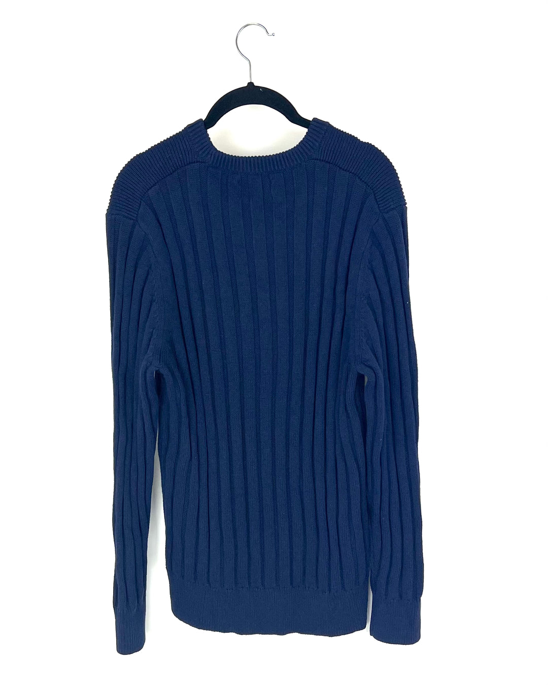 Royal Blue Ribbed Sweater - Unisex - Mens Medium / Womens Large