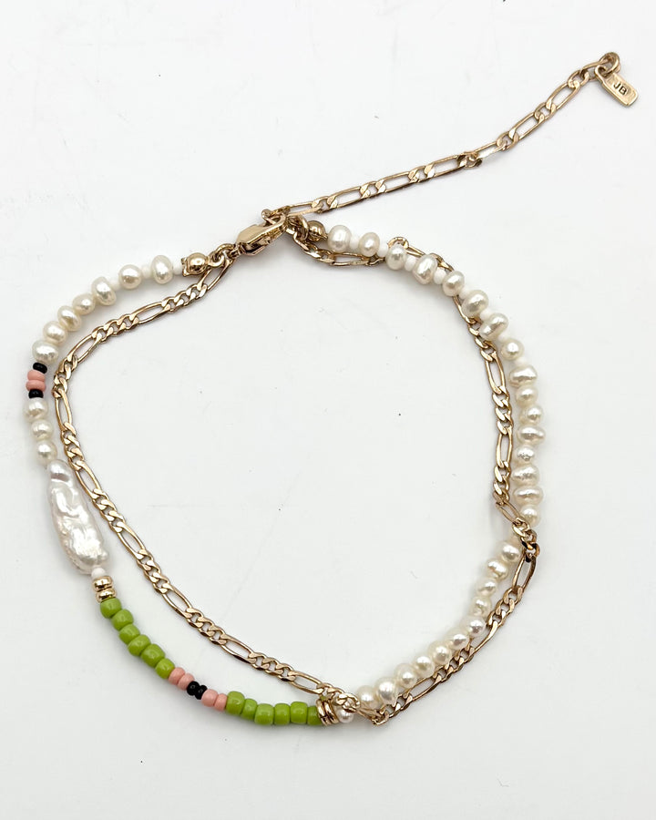 Jenny Bird Bead and Chain Anklet