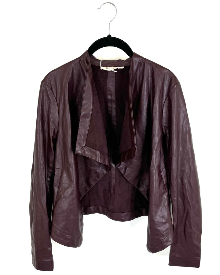 BB Dakota Burgundy Open Jacket - Small