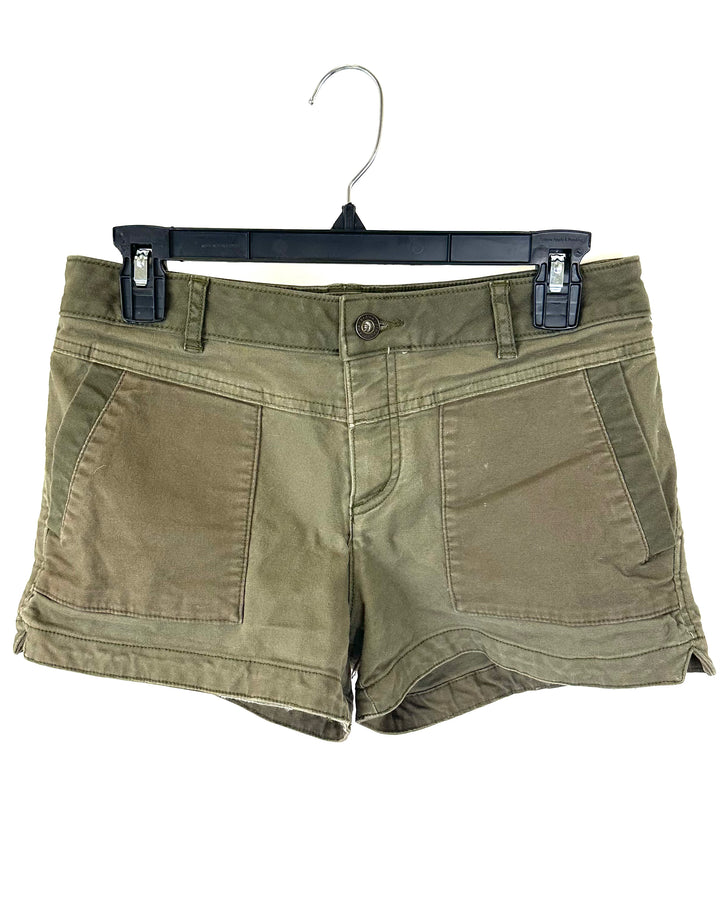 Prana Olive Green Mini Shorts - Size 6