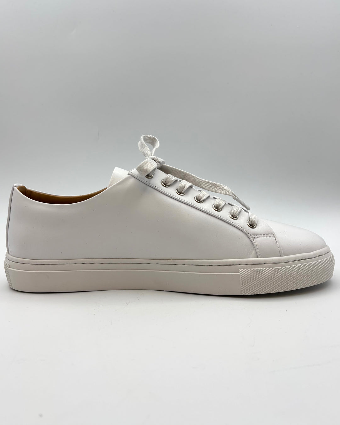 MENS White Leather Sneakers - Size 13