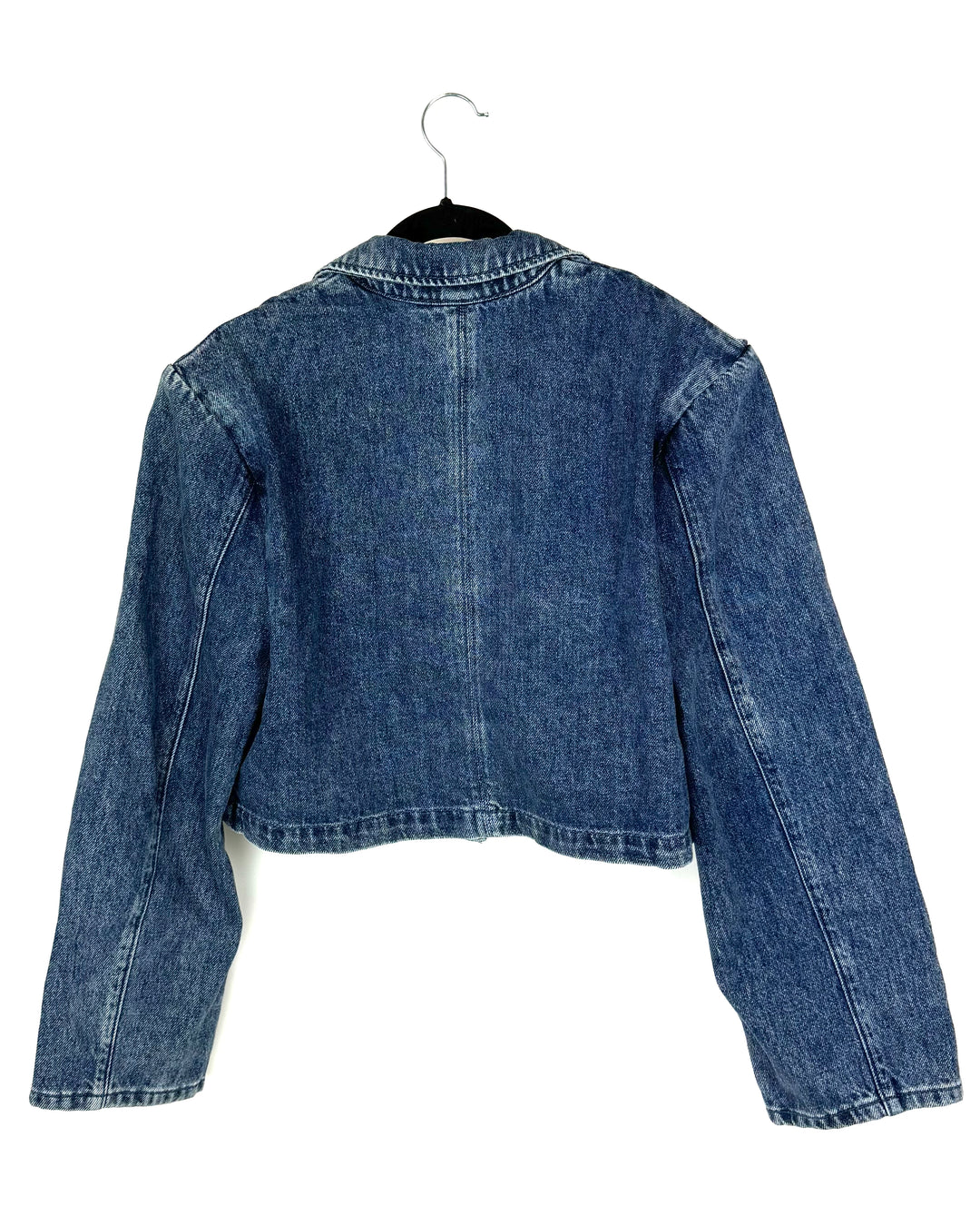 WeWoreWhat Denim Cropped Blazer - Size 6/8