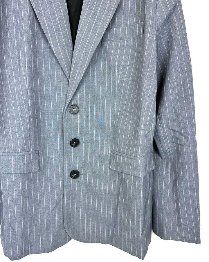 Blue And Grey Stripe Blazer - Extra Small, Small and Large