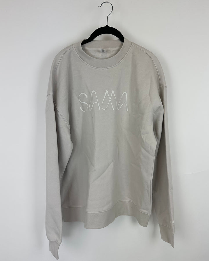 Tan "SAMA" Sweatshirt - Medium