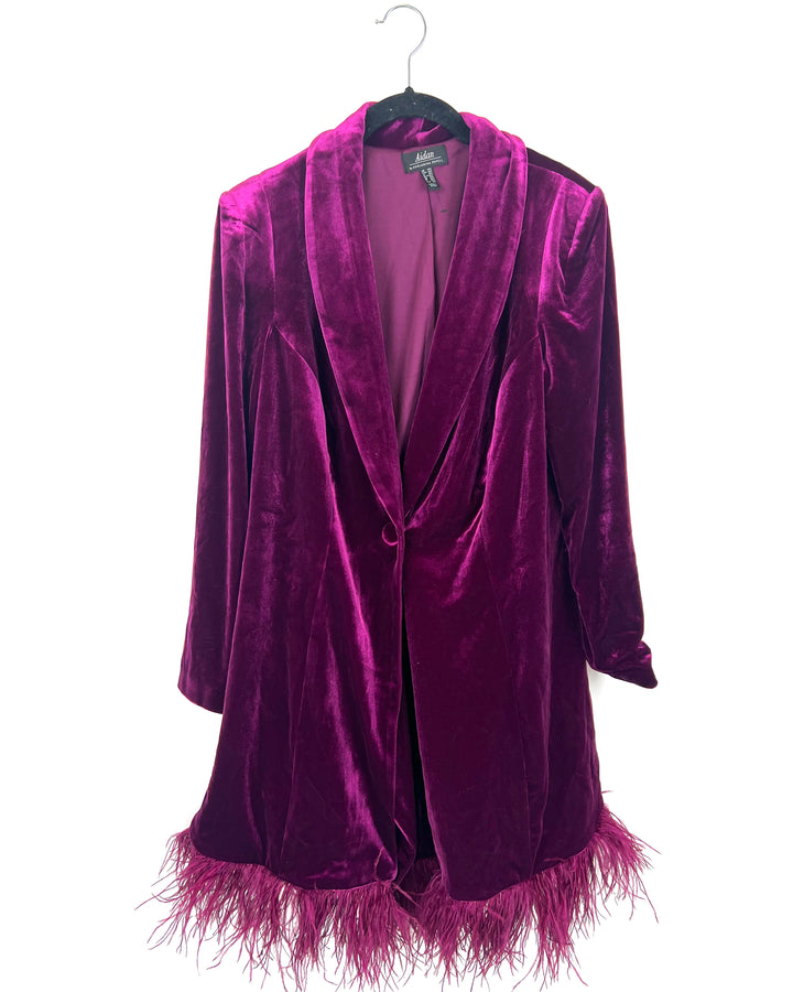 Adrianna Papell Magenta Blazer Dress - Size 14W