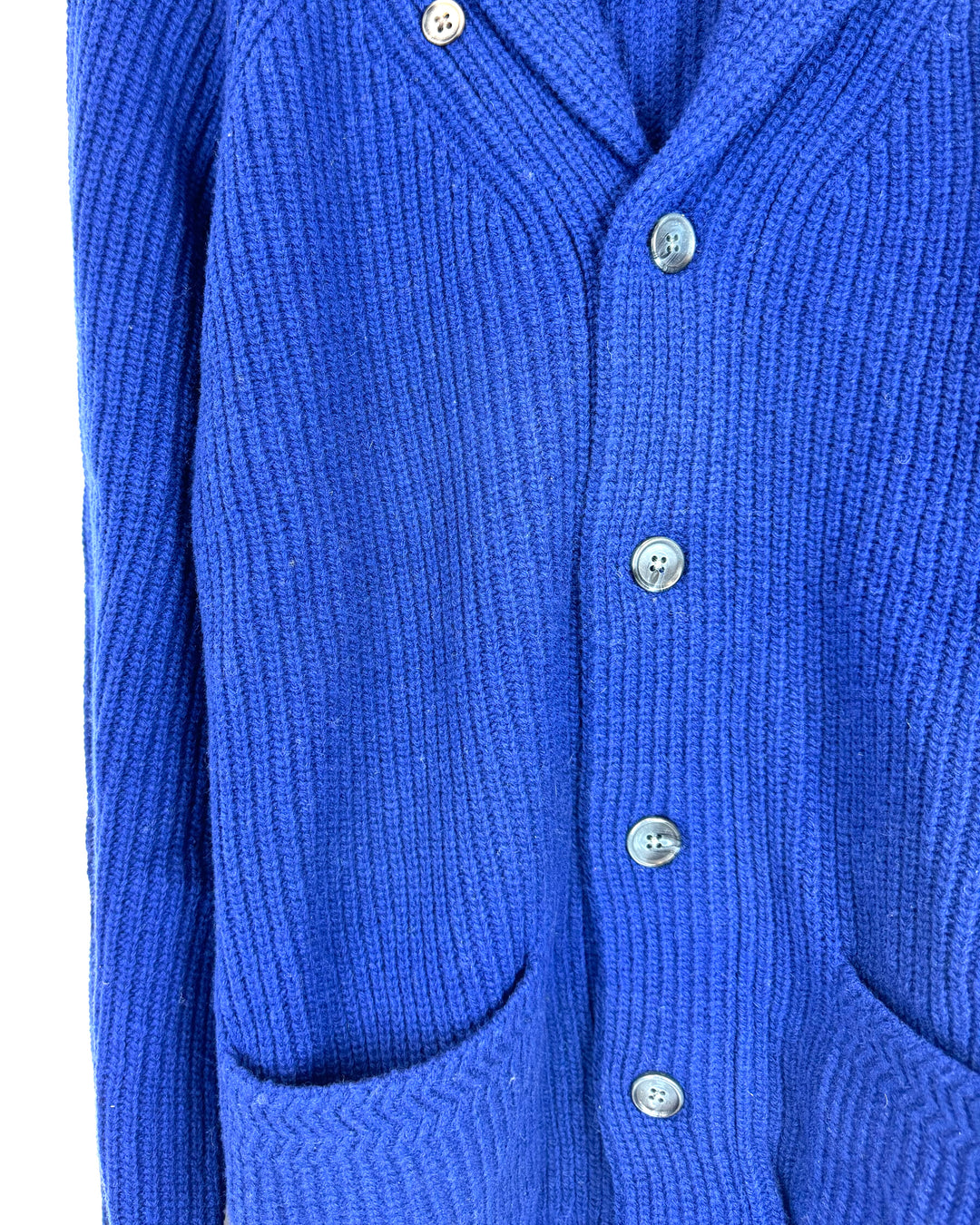 Blue Button-Up Cardigan - Mens Medium / Womens Large