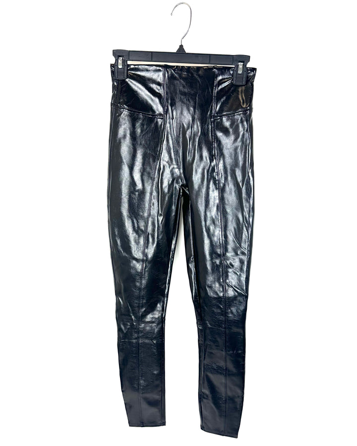 Spanx Faux Patent Leather Leggings - Small