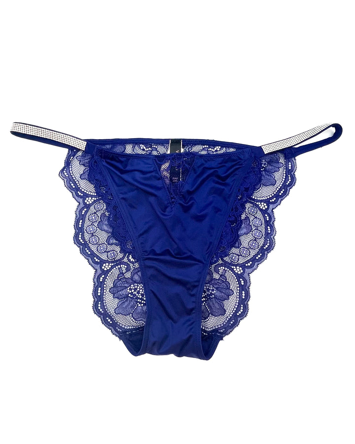 Victoria's Secret Royal Blue Lacy Underwear - Large