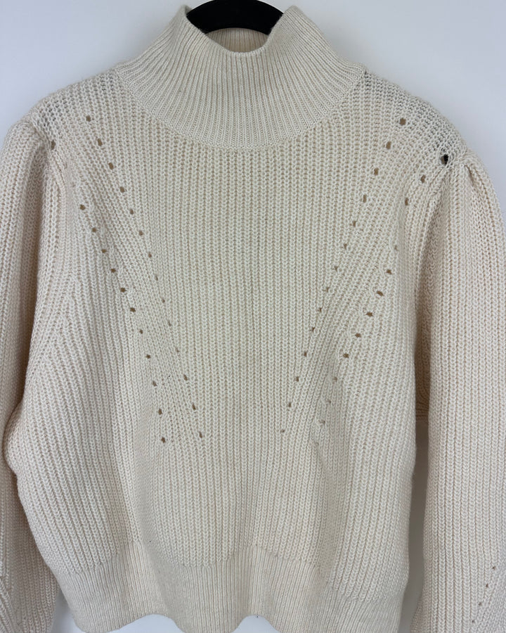 H&M Cream Sweater - Medium