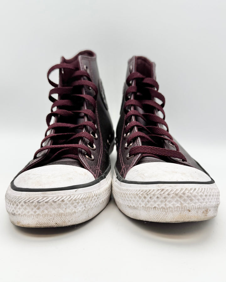 Converse Dark Purple High Top Sneakers - Size 10.5