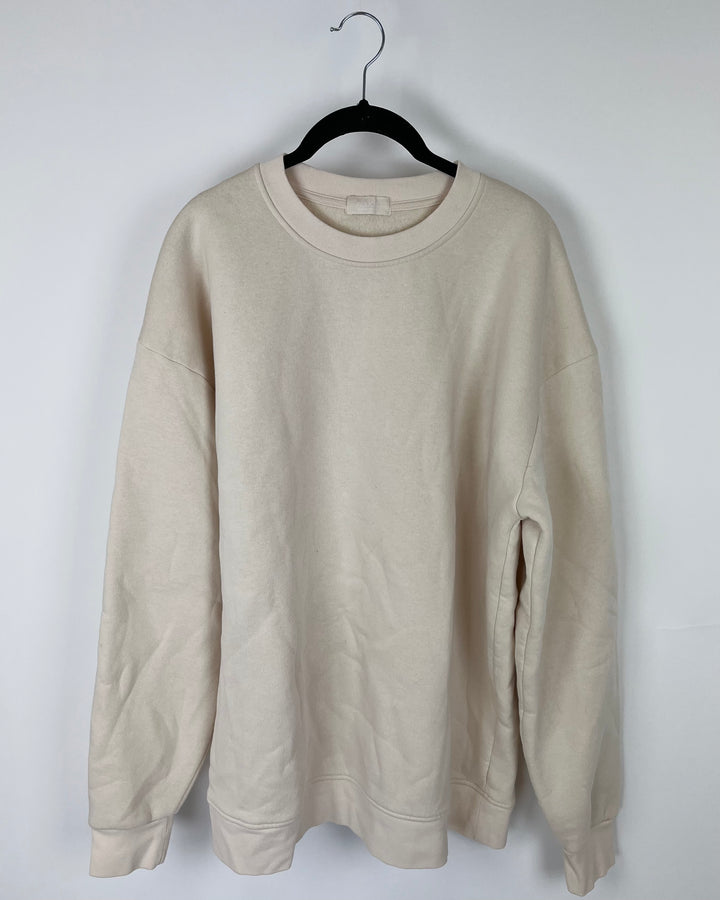 MENS Nuuds Bone Color Crew Neck - Large