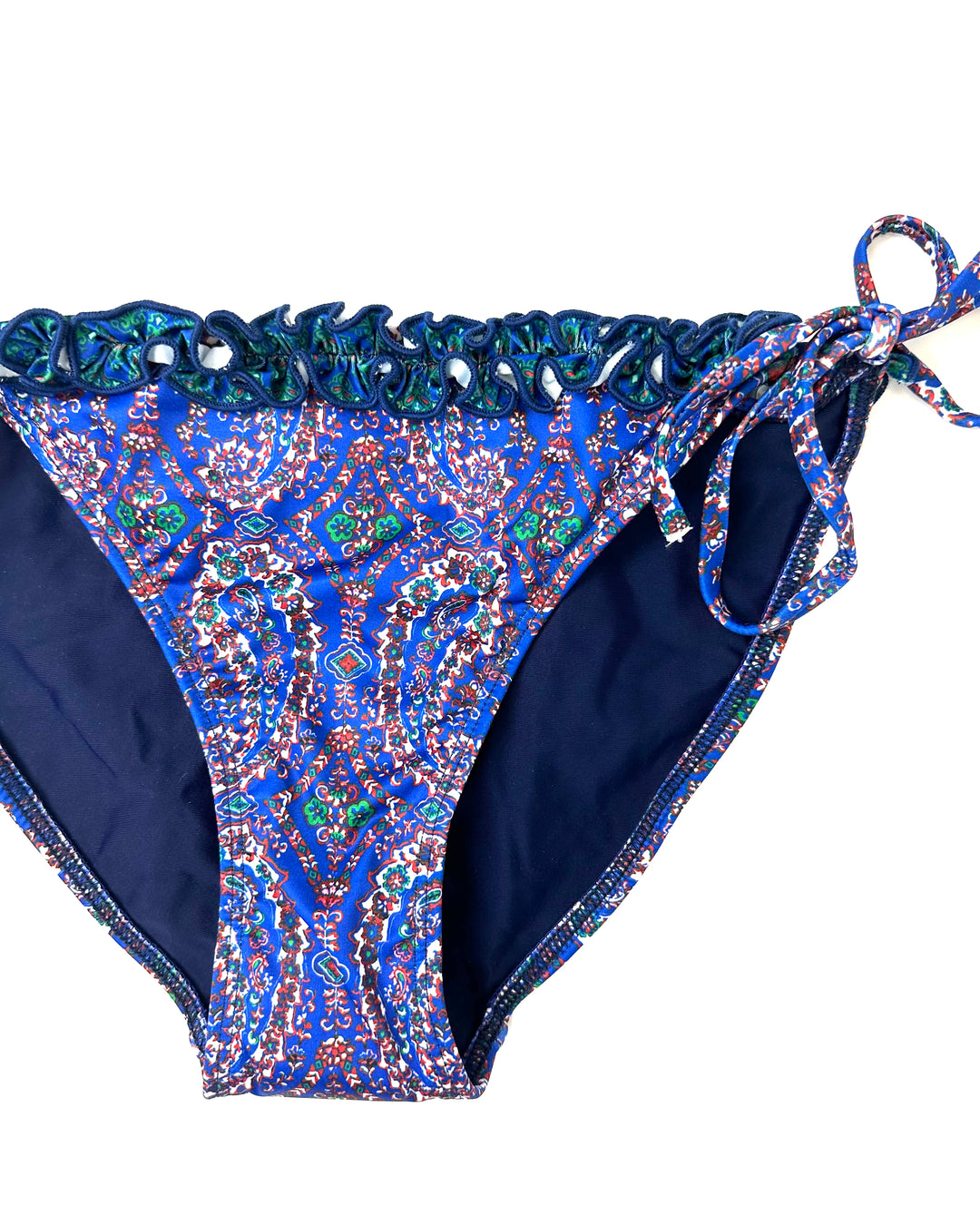 Multi-Colored Abstract Paisley Swim Bottom - Medium