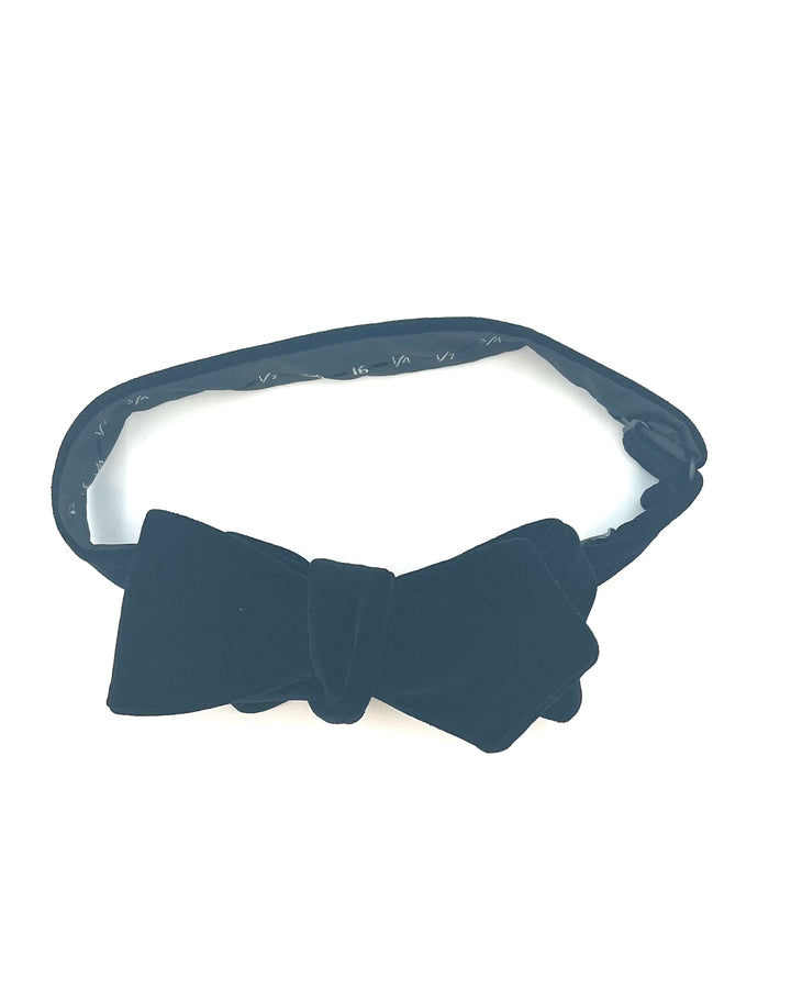 MENS Black Velvet Bow Tie