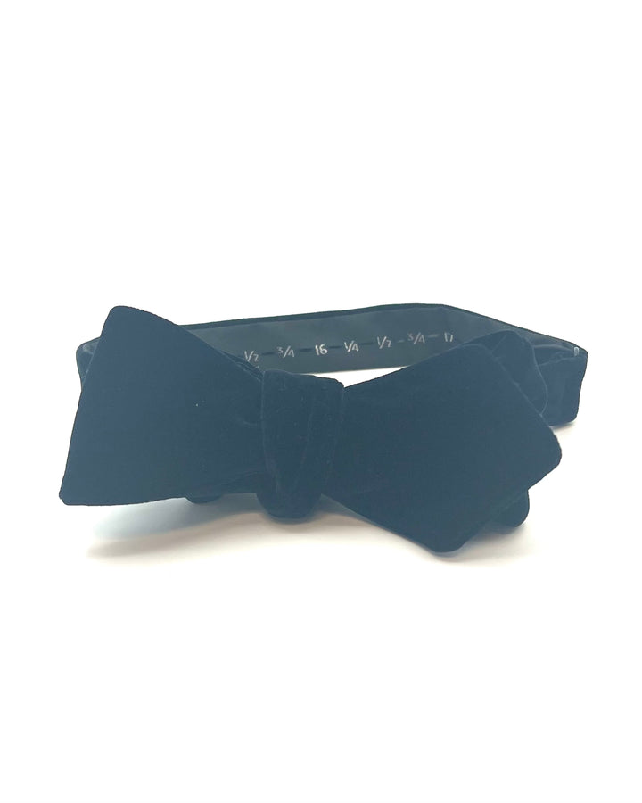 MENS Black Velvet Bow Tie