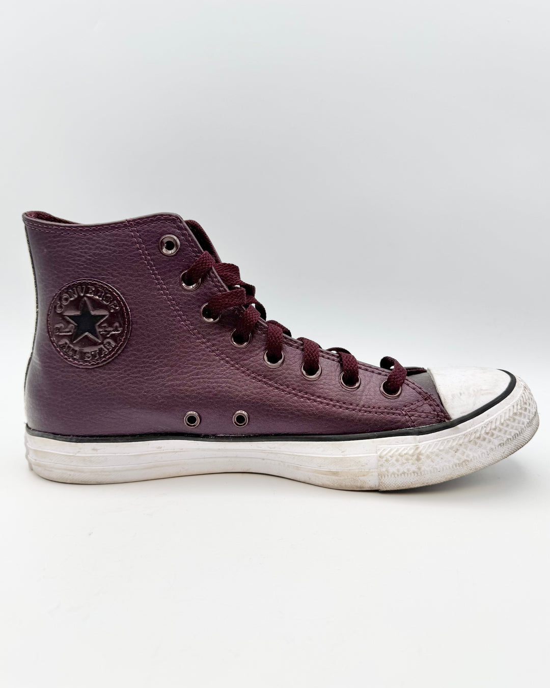 Converse Dark Purple High Top Sneakers - Size 10.5