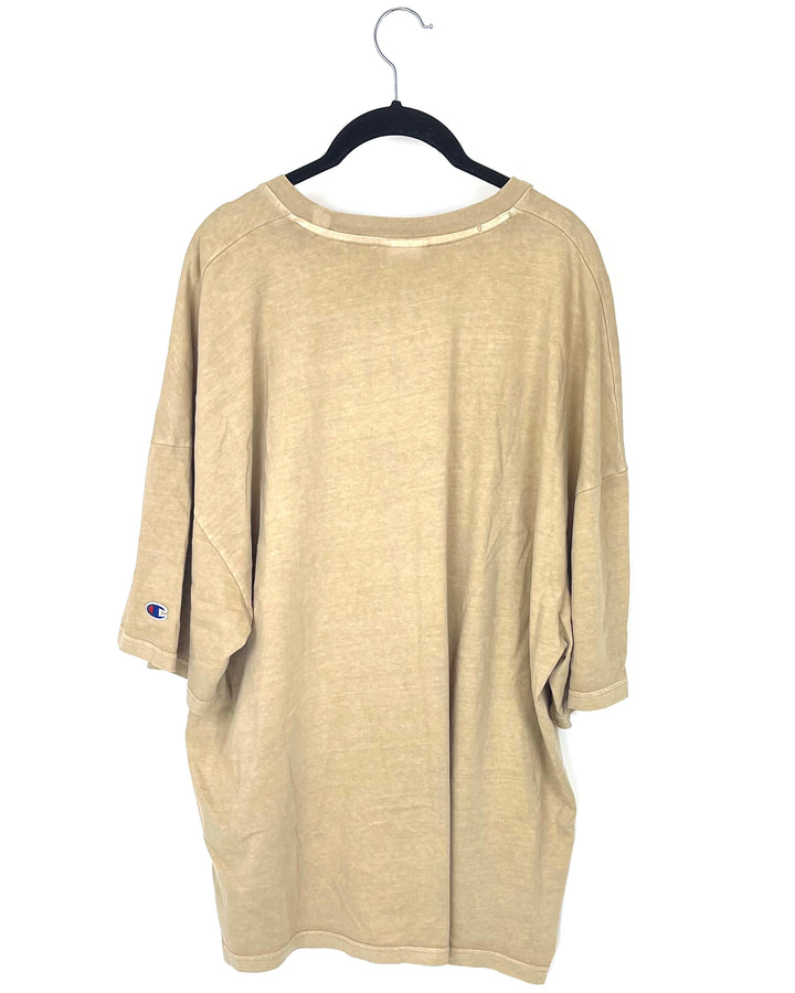 MENS Dark Tan T-Shirt - Medium